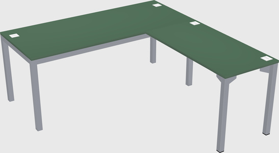 L-shaped desk