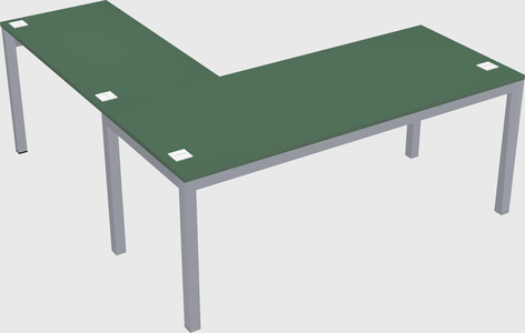 L-shaped desk
