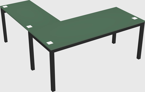 L-shaped desk