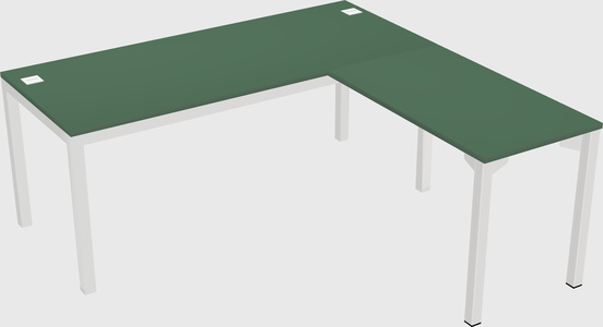 L-shaped desk