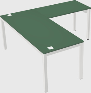 L-shaped desk