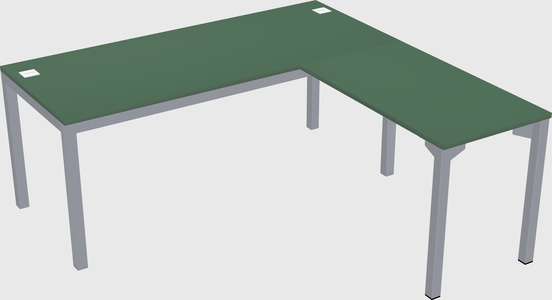L-shaped desk