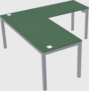 L-shaped desk