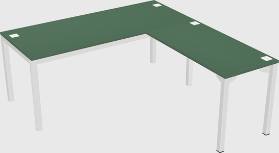 L-shaped desk