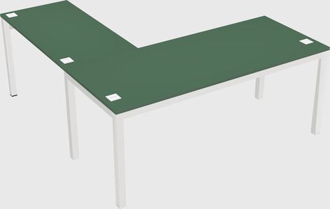 L-shaped desk