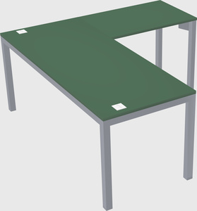 L-shaped desk