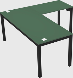 L-shaped desk