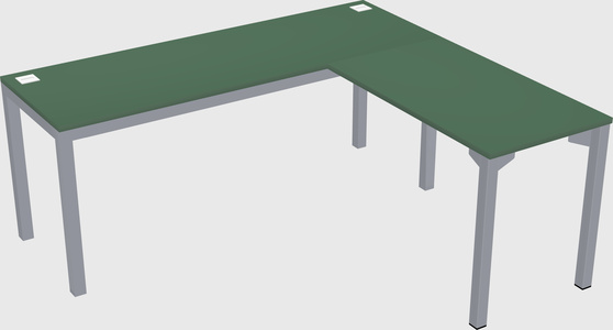 L-shaped desk