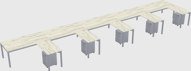 L-shaped desk