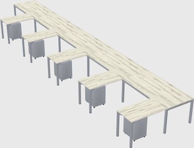 L-shaped desk