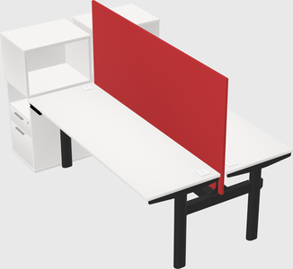 Shared electric desk + cabinet