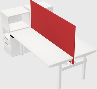 Shared electric desk + cabinet