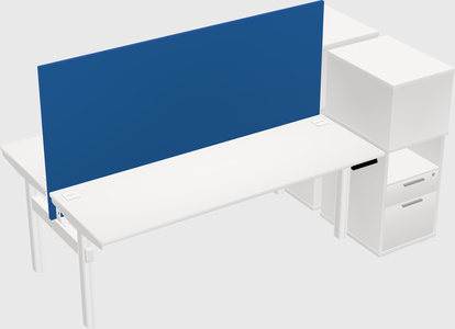 Shared electric desk + cabinet