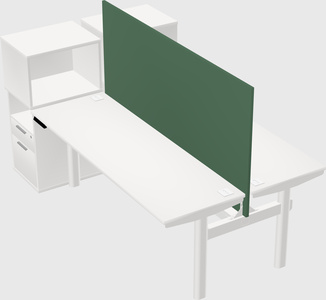 Shared electric desk + cabinet