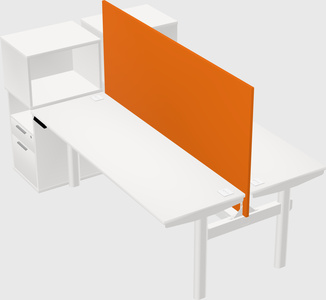 Shared electric desk + cabinet