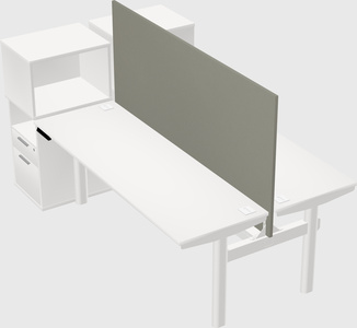Shared electric desk + cabinet