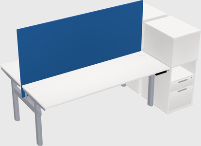 Shared electric desk + cabinet
