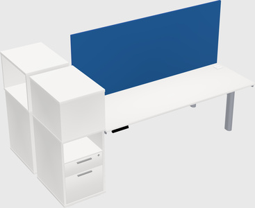Shared electric desk + cabinet
