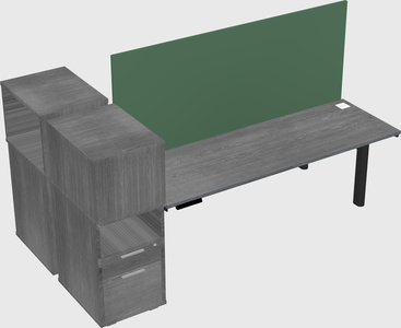 Shared electric desk + cabinet