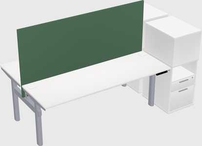 Shared electric desk + cabinet
