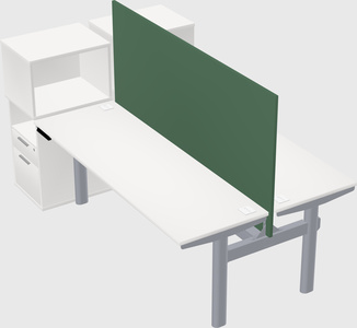 Shared electric desk + cabinet