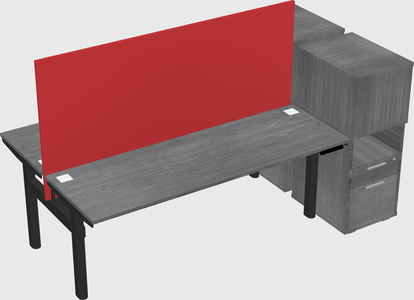 Shared electric desk + cabinet