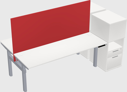 Shared electric desk + cabinet