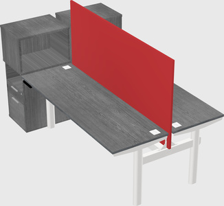 Shared electric desk + cabinet