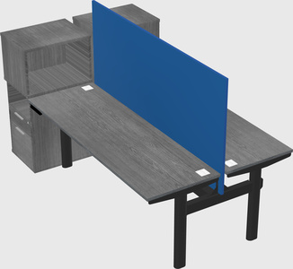 Shared electric desk + cabinet