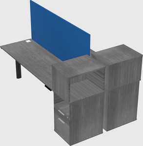 Shared electric desk + cabinet