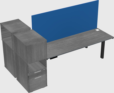 Shared electric desk + cabinet