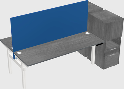 Shared electric desk + cabinet