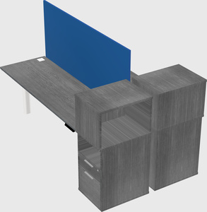 Shared electric desk + cabinet