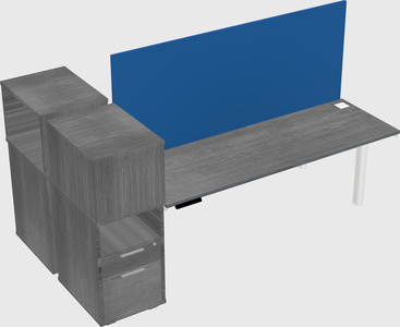 Shared electric desk + cabinet