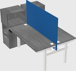 Shared electric desk + cabinet