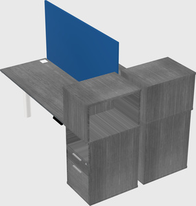 Shared electric desk + cabinet