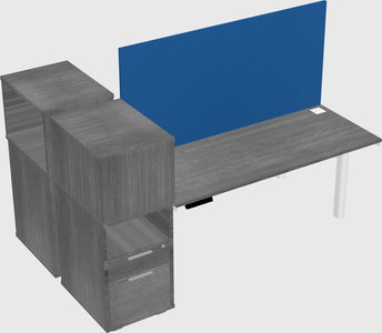 Shared electric desk + cabinet