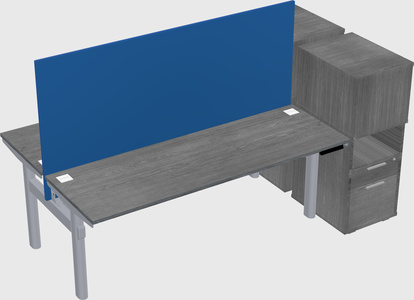 Shared electric desk + cabinet