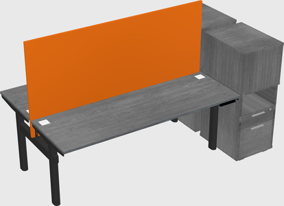 Shared electric desk + cabinet