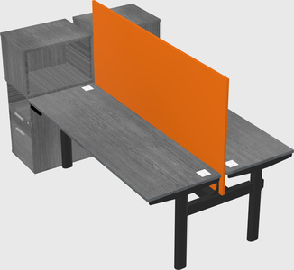 Shared electric desk + cabinet