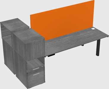 Shared electric desk + cabinet