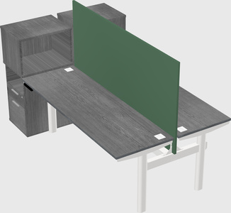 Shared electric desk + cabinet