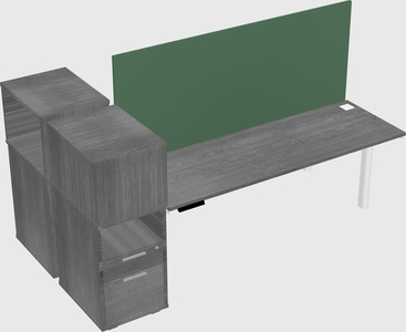 Shared electric desk + cabinet