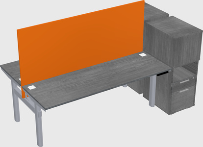 Shared electric desk + cabinet