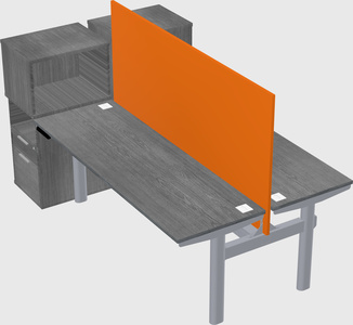 Shared electric desk + cabinet