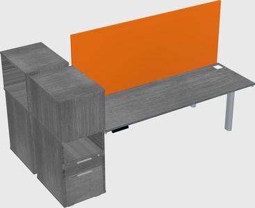 Shared electric desk + cabinet