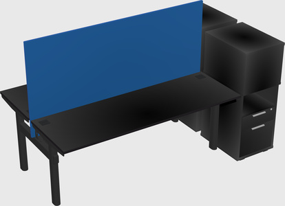 Shared electric desk + cabinet