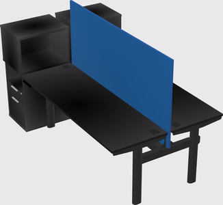 Shared electric desk + cabinet