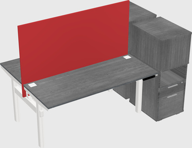 Shared electric desk + cabinet
