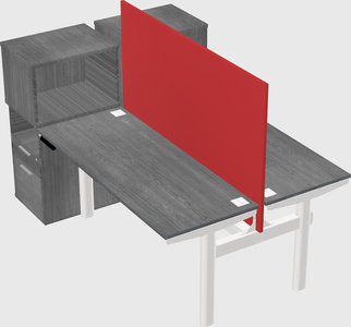 Shared electric desk + cabinet
